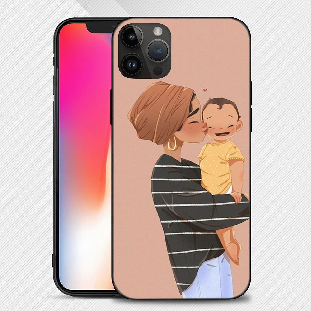 Mom Woman Baby Phone Case Iphone15 14 13 12 11 Pro Max Mini X 7 8 Soft Case