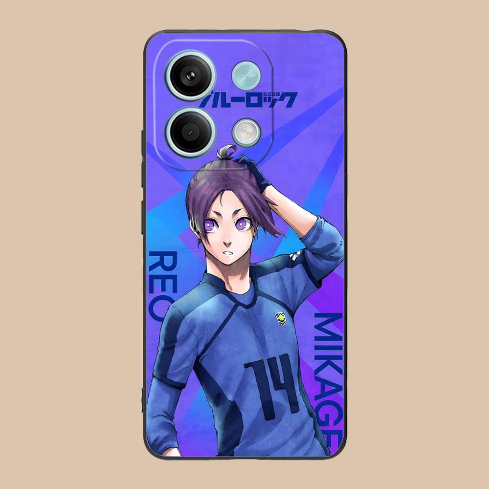 

Blue Lock Reo Mikage Matte TPU Mobile Phone Case for POCO M7 M6 M5 M4 M3 X7 X6 X5 X4 X3 Pro GT 5G Colorful Printing Cover Poco X3 GT