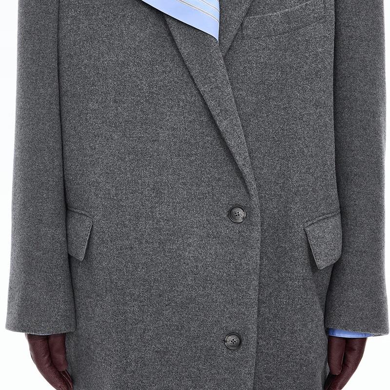 JNBY 2025 Winter Loose 100% Wool Coat