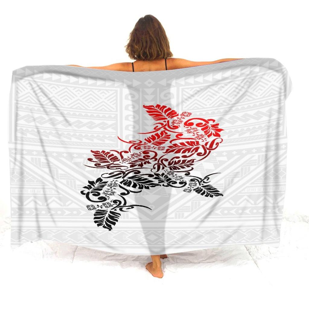 Resort Seaside Tourism Tribal Ethnic Style Women'S Sarong Polynesian Print Custom Seaside Beach Dress