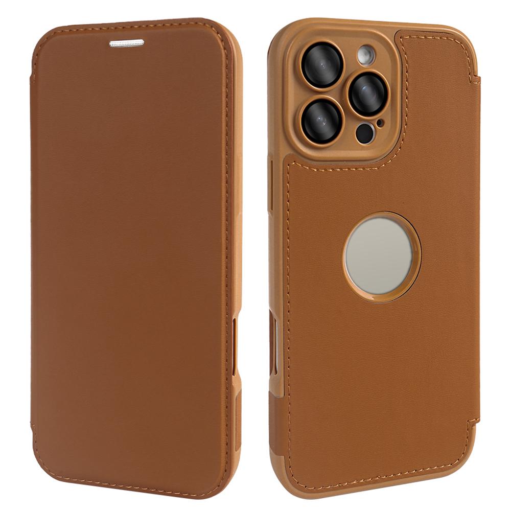

For iPhone 16 Pro Magnetic Case RCS Eco Friendly Phone Cover with RFID Blocking Brown
