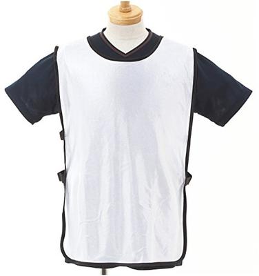 R-STYLE Lightweight, Quick-Drying, Sideless Bibs for Easy On and Off, Solid Color (White 10)