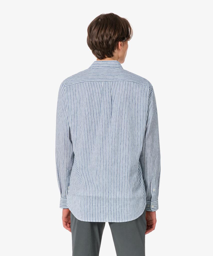 LACOSTE Men'S Linen Blend Striped Shirt Ch838E-56G 166