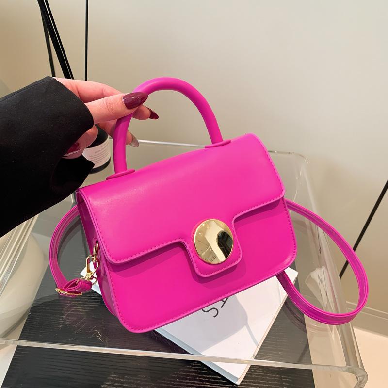Fashion Solid Color Retro Small Bag Women'S Spring Versatile Messenger Bag Square
