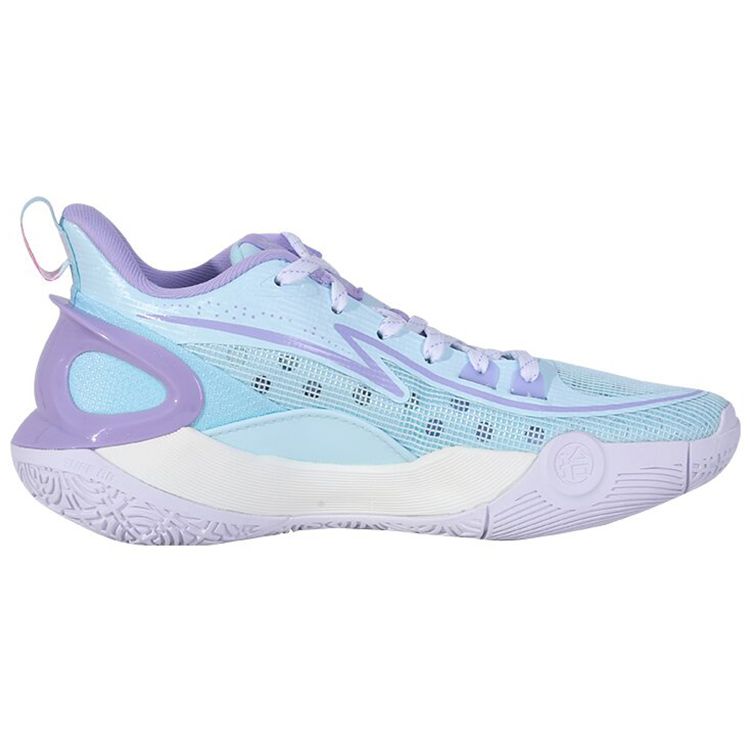 Li Ning Sonic 10 V2 Youth Edition Durable Non-Slip Low-Top Basketball Shoes Men Sneaker Light-Blue ABPS033-2