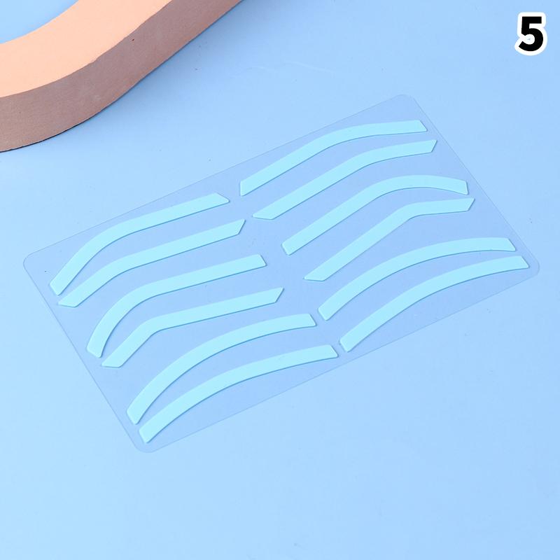 Microblading Zubehör Verstellbare Augenbrauenform Silikon Augenbrauenformungsaufkleber Hilfs-Augenbrauenschablone Make-up Werkzeuge