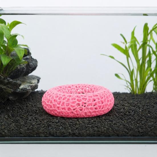 Shrimp Hides for Aquarium, 3D Printed Shrimp Cave, Round Hollow Small Fish Habitat, Fish Tank Shelter Hideout Ornament