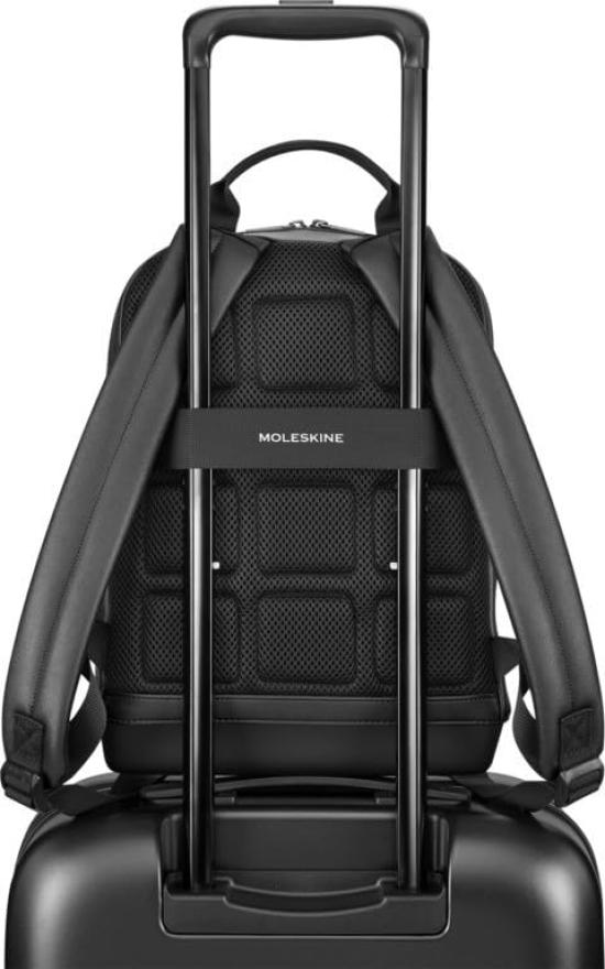 Moleskine Classic Small Backpack, 13-inch Laptop Storage, Men's, Black, Model ET23C2BKSBK, One Size