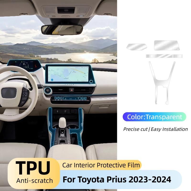 TPU Transparent Protective Film For Toyota Prius -2024 Car Dashboard Navigation Screen Protection Film Anti-Scratch Sticker