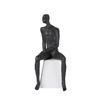 Creative Abstract Metal Human Sculpture Craft Irregular Thinker Statue Bar Cabinet Entryway Ornament Gift Indoor Decoration