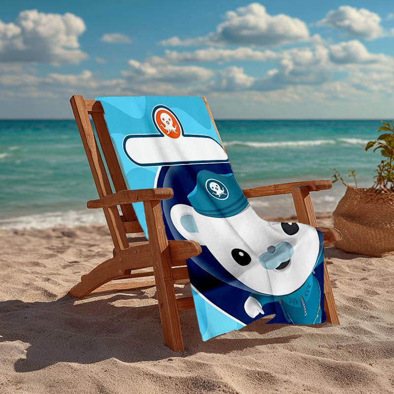Ultra-Soft Beach Towel with The Octonauts Theme,Ideal for Pool - Camping, Diving - Perfect Travel Essential, Vibrant Beach Towel.