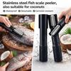 Portable Electric Fish Scraper Waterproof Fish Scale Remover Fish Scale Cleaner USB Rechargeable Fish Scale Knife Seafood Tools