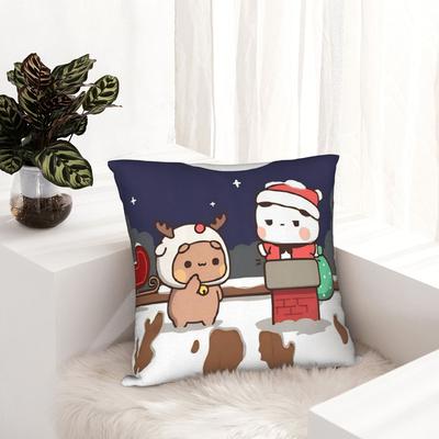 Cartoon Cute BuBu DuDu Christmas  Pillowcase Printed Polyester Cushion Cover Decorative  Pillow Case Cover Chair Square 40X40cm