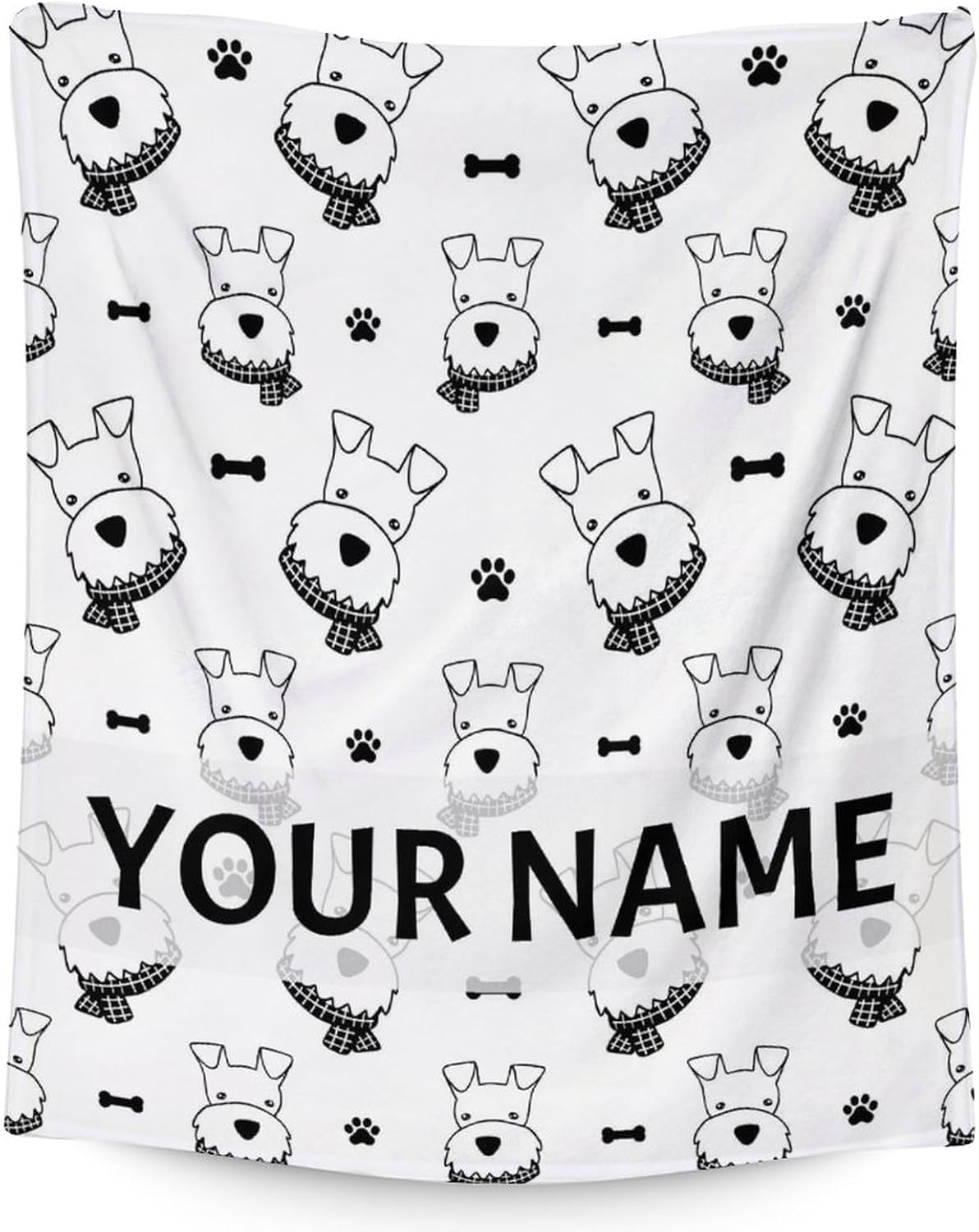 

Schnauzer Throw Blanket Soft Fuzzy Flannel for Bed Couch x Inches Perfect Pink DogThemed Gift for Girls 100x150cm