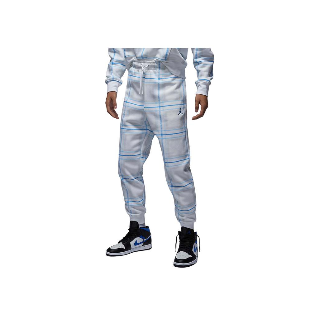 Jordan Pantaloni Sportivi in Pile Traspirante Casual con Lacci a Quadri Polsino Largo Maglia Uomo pantaloni FV7463-100