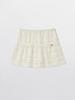 Pibeuseupibeuseu Layered Lace Mini Skirt / Cream