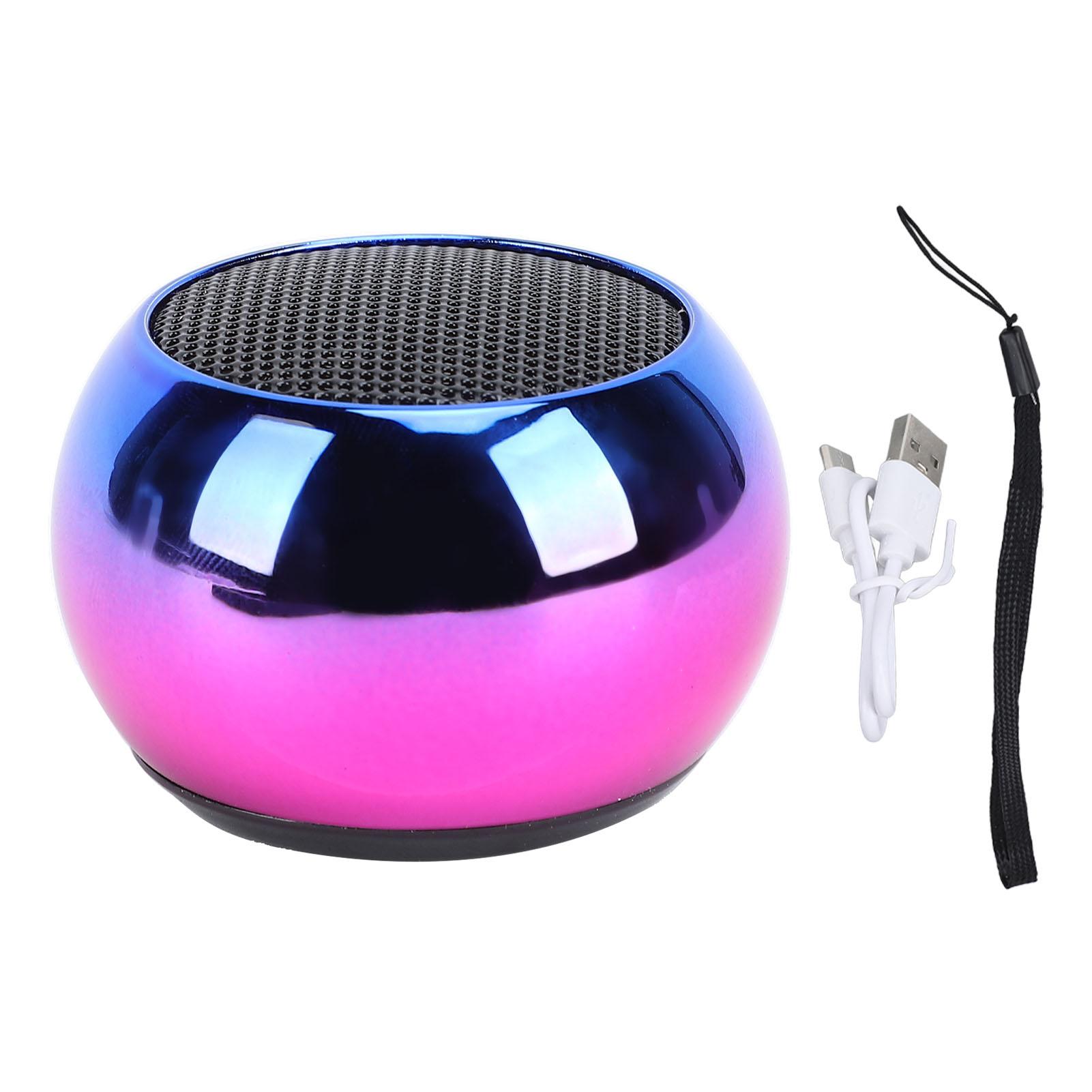 

Мини-динамик BT громкий стереозвук беспроводной 300 мАч портативный маленький динамик для улицы Multicolor