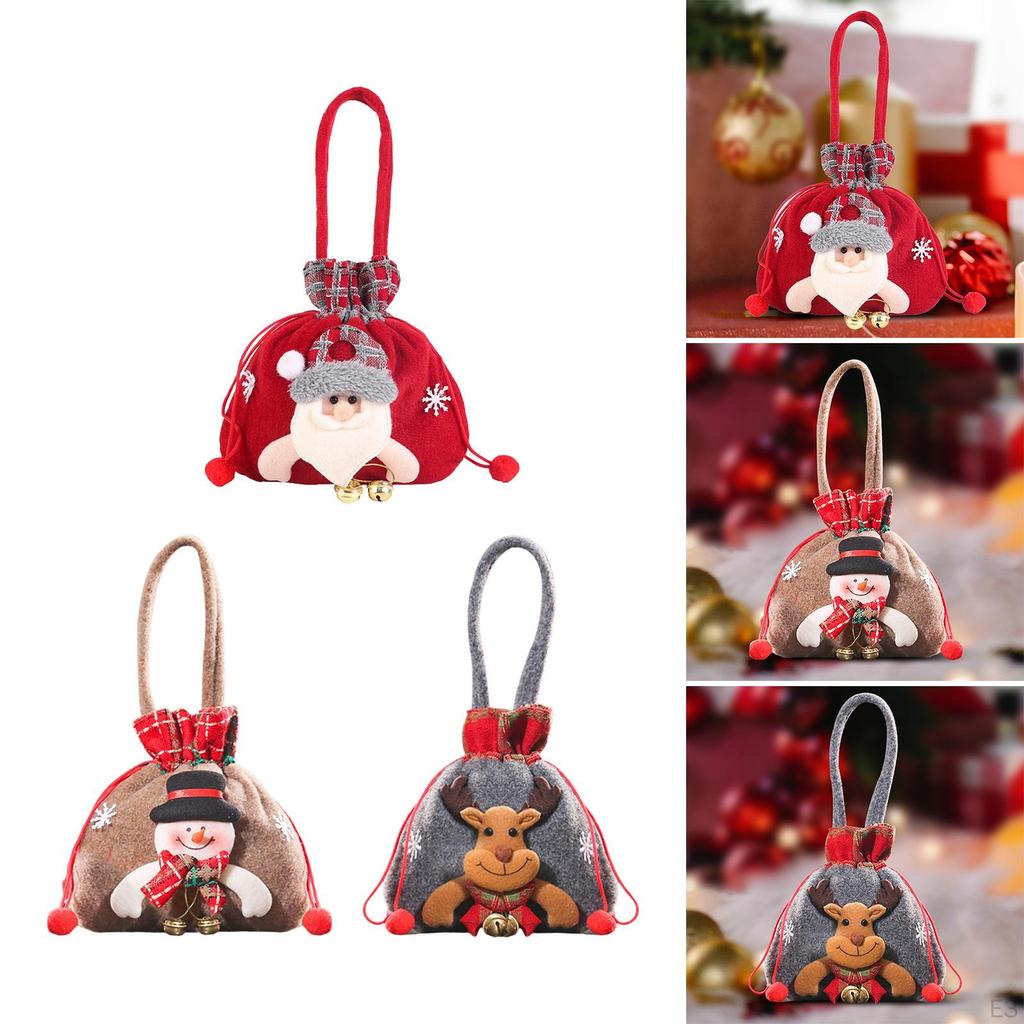 Sacos de Doces de Natal Pacote Armazenamento, Enfeites Saco de Chocolate, Presente