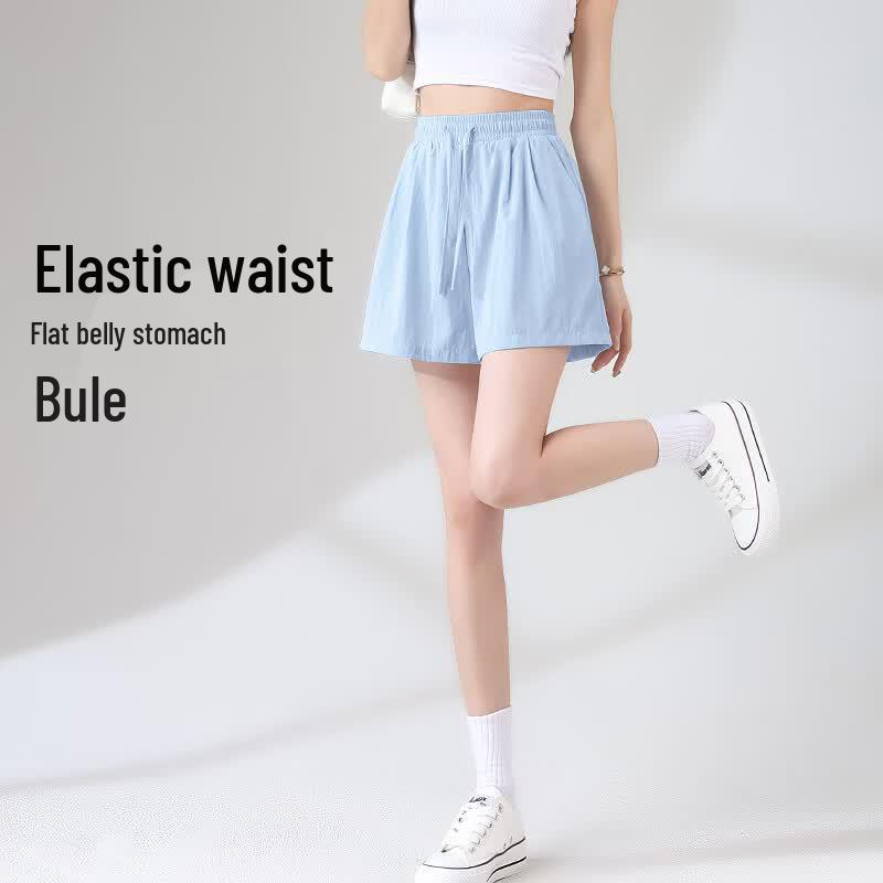MJ STYLE Women's High-Waist Cooling Wide-Leg Shorts