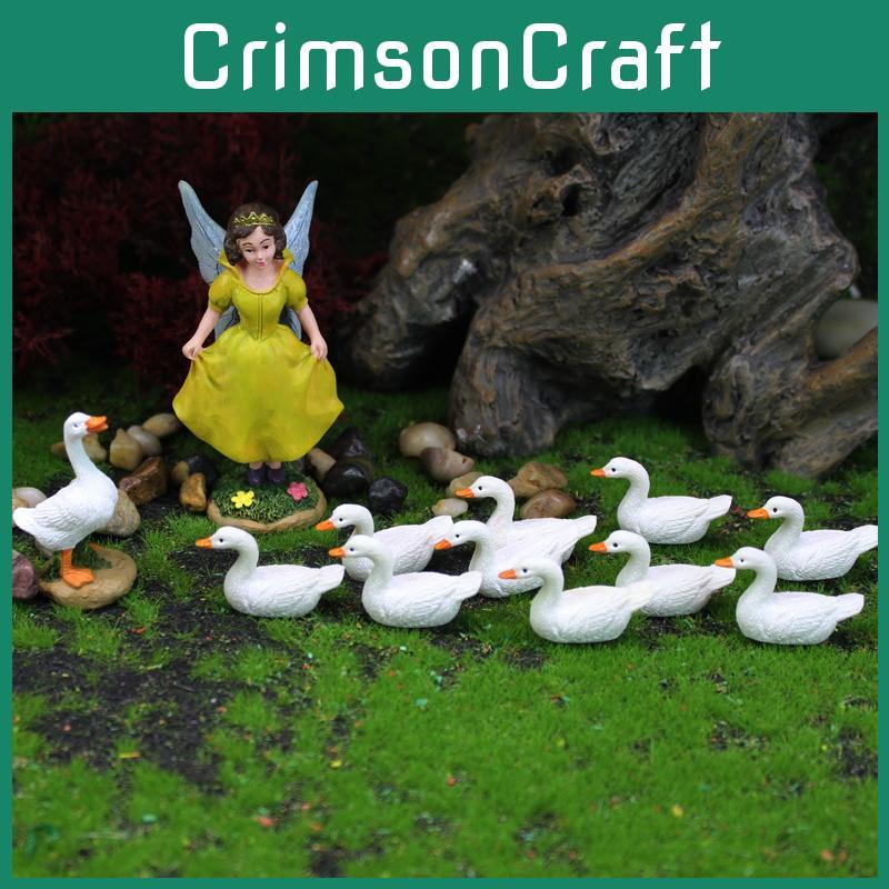 Resin Fairy Garden Animal Figurine Set For Party Gifts And Celebration Decor