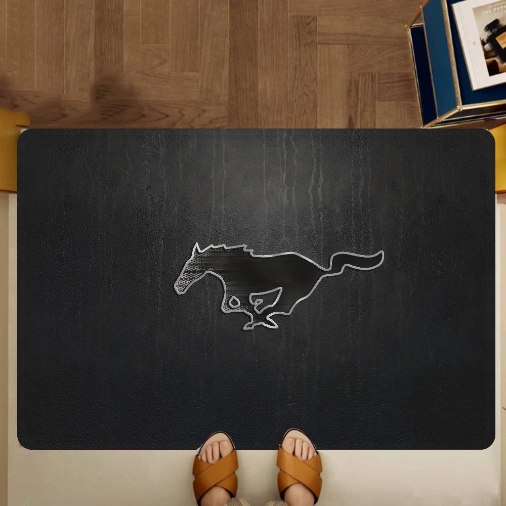 Horse Mustang Hallway Carpet Washable Non-Slip Living Room Sofa Chairs Area Mat Kitchen Doormat Area Rug