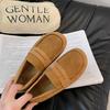Retro Flat-soled Boken Shoes Women's 2025 Autumn New Shallow Single Shoes Casual Versatile and Comfortable One-pedal Loafers