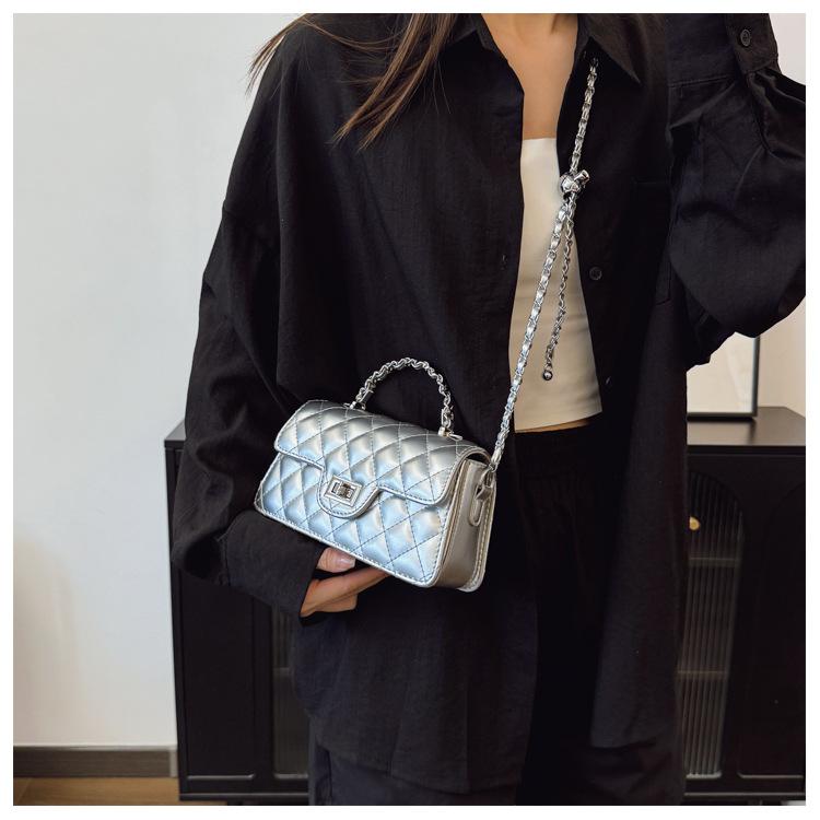 Rhombus chain bag women's messenger bag summer new niche design handbag