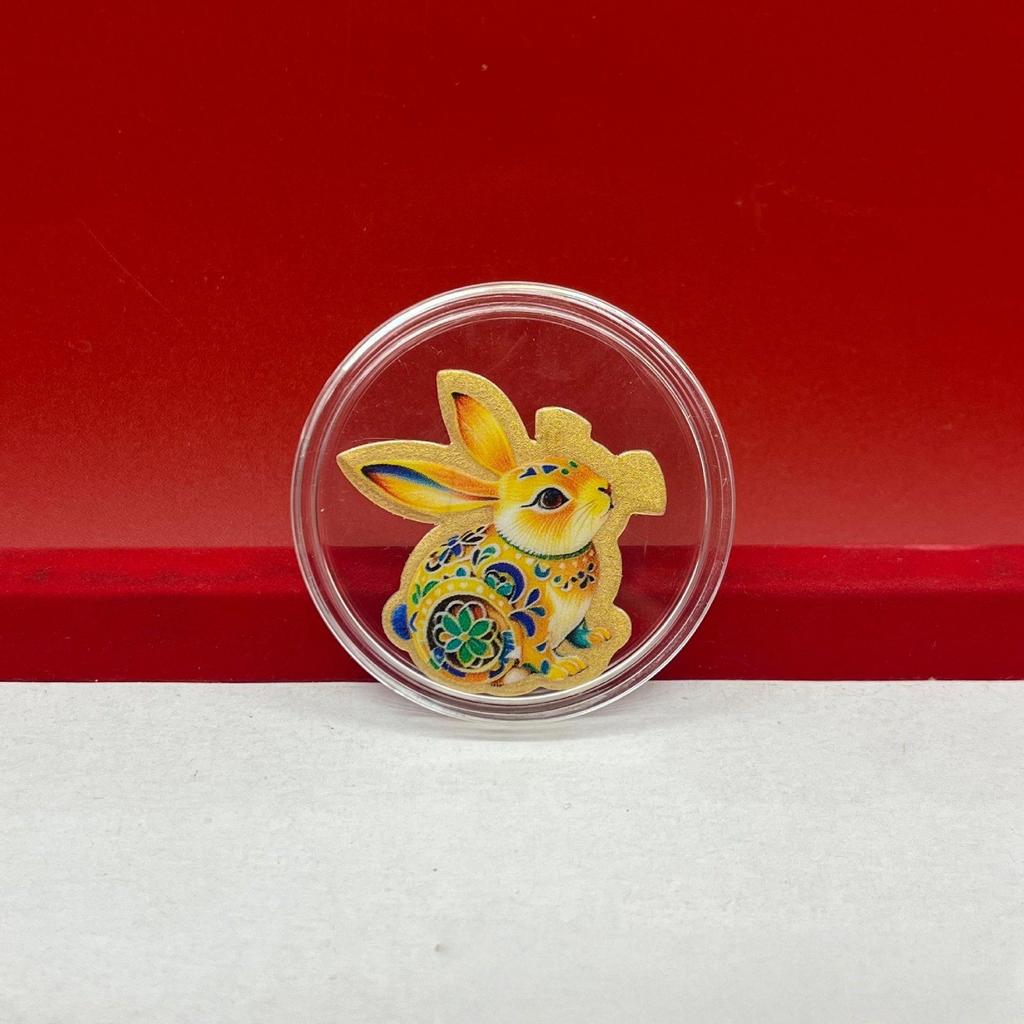 Chinese Zodiac Year of the Horse: 999 Fine Gold Mobile Phone Stickers - Festive Souvenir & Cultural Gift