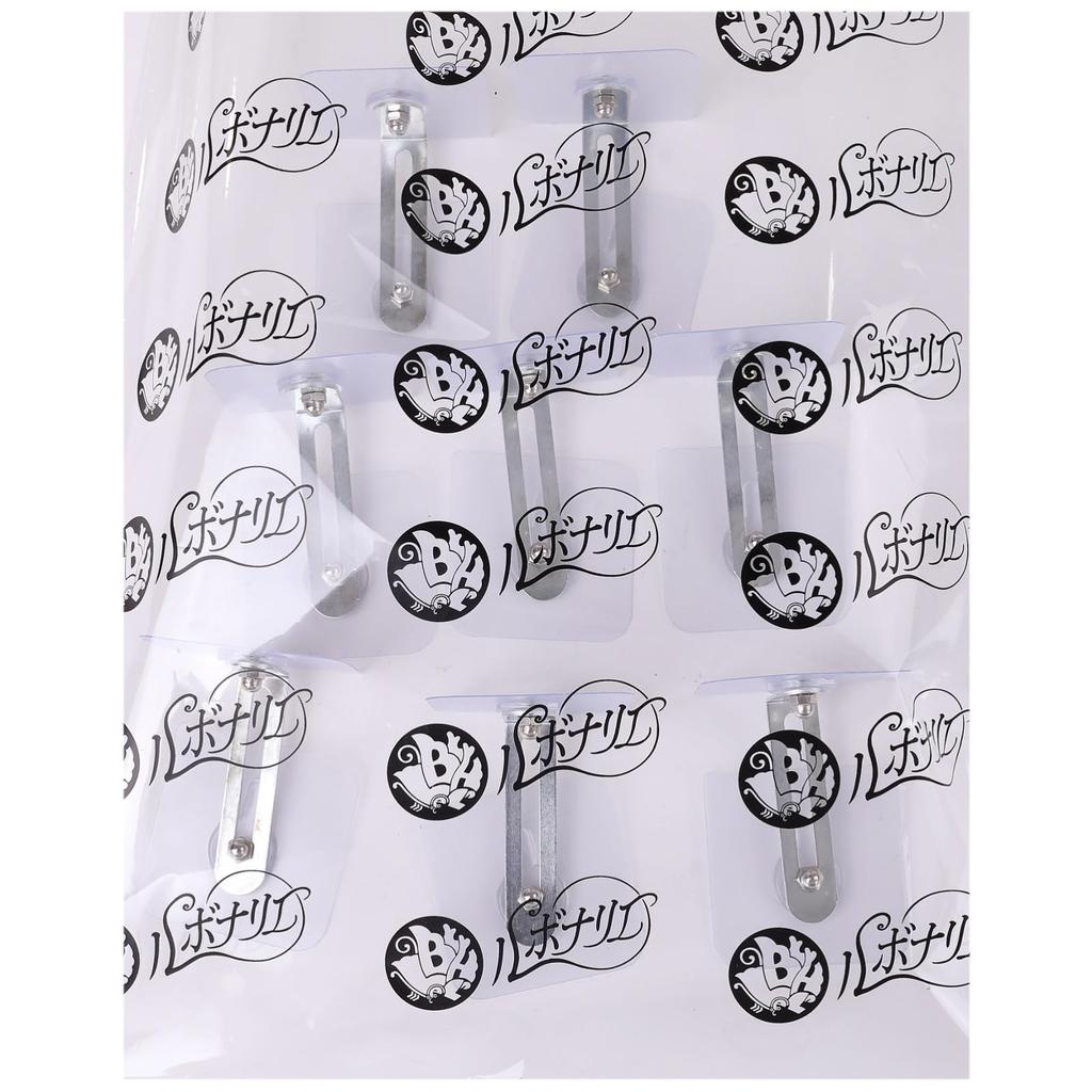 Rubonarie Furniture Tip-Proof Hardware, No Drilling Required, Earthquake Preparedness, Set of 8 (Clear)