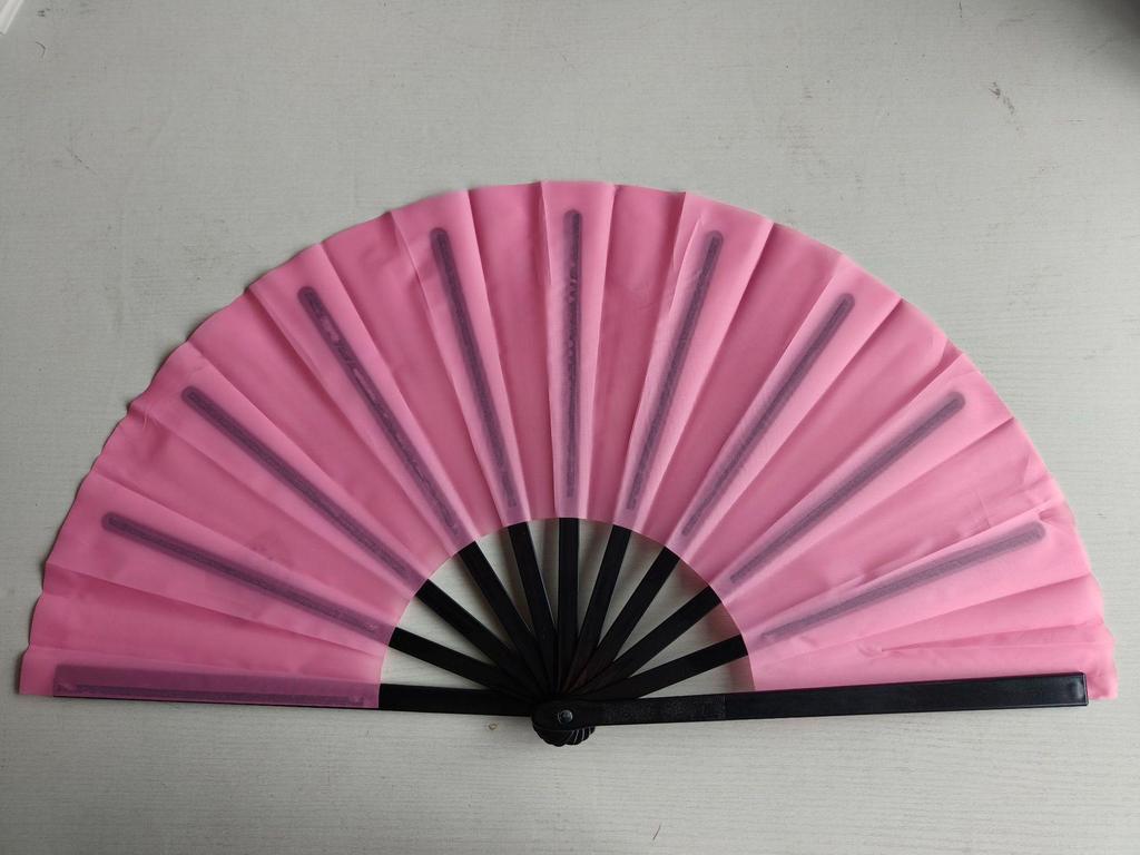 Leque dobrável de 7 polegadas de cor sólida - Acessório de performance de dança e para refrescar