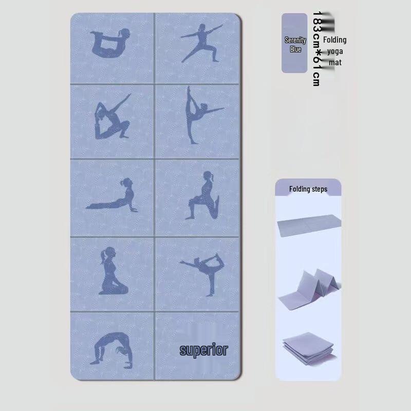 WEZHO Foldable Fitness Yoga Mat