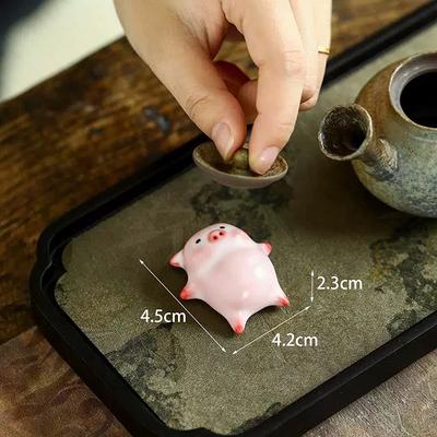 1 szt. Zwierzątko do herbaty Bąbelkowa Świnka Kreskówka Ceramiczny Kubek do Herbaty Mała Świnka Pluje Bąbelkami Kubek na Wodę Zabawny Prezent Dekoracja Domu Akcesoria do Herbaty