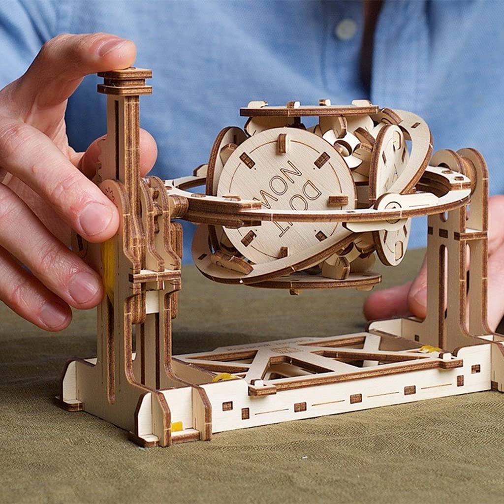 Ugears STEMLAB Random Generator Wooden Puzzle Educational Learning Craft Kit AR No Glue or Tools Required
