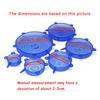 Silicone Fresh-Keeping Lid Multifunctional Bowl Lid Silicone Lid 6-Piece Set Plastic Wrap