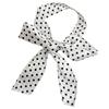 Women Dotted Long Scarf Casual Party Neckwear French Styles Neck Scarf Fashion Hairwrap for Dinner Party and Travel Use