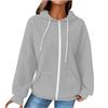 Women S Casual Long Sleeve Hooded Open Front Sweatshirt
