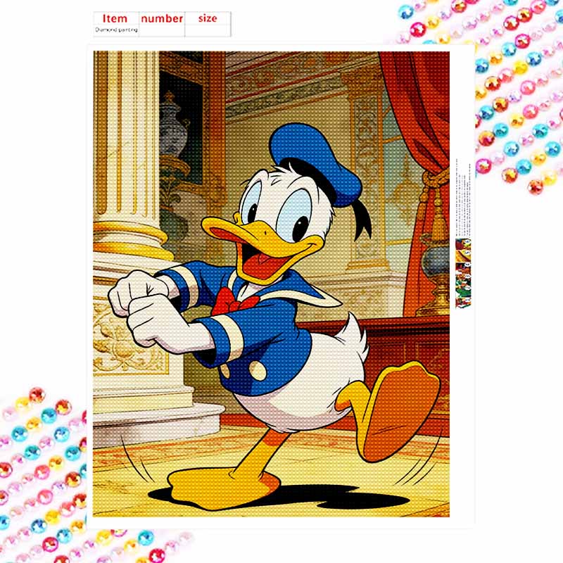Disney Donald Duck Diamond Paint Painting Art Kit Handmade DIY5D Home Decor Gift