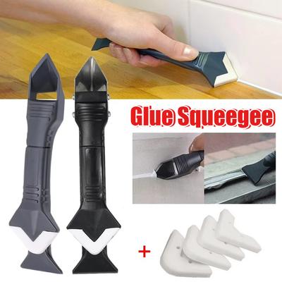 New Silicone Scraper Sealant Smooth Remover Tool Set 5 In1 Caulking Finisher Smooth Grout Kit Floor Mould Removal Hand Tools Set