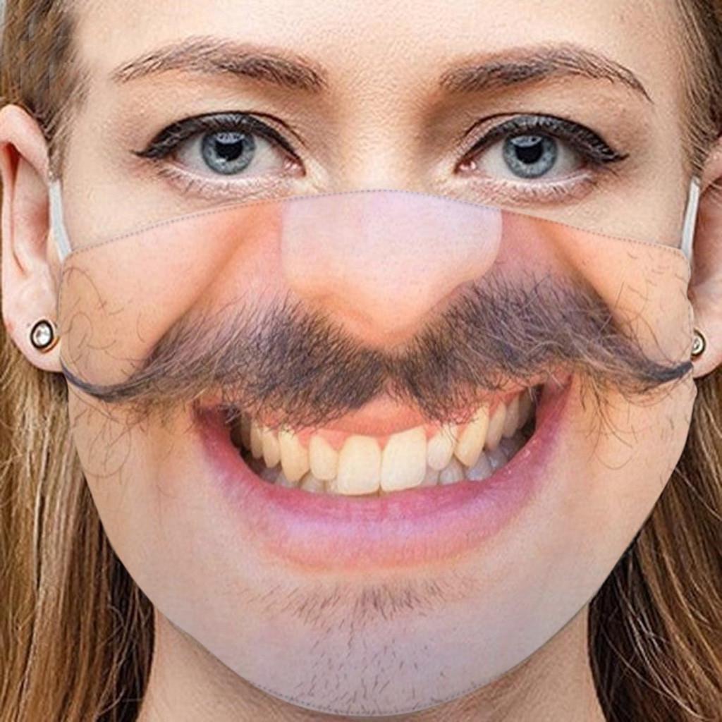 Adult - Funny Face Scarf Breathable Cycling One Size хаки