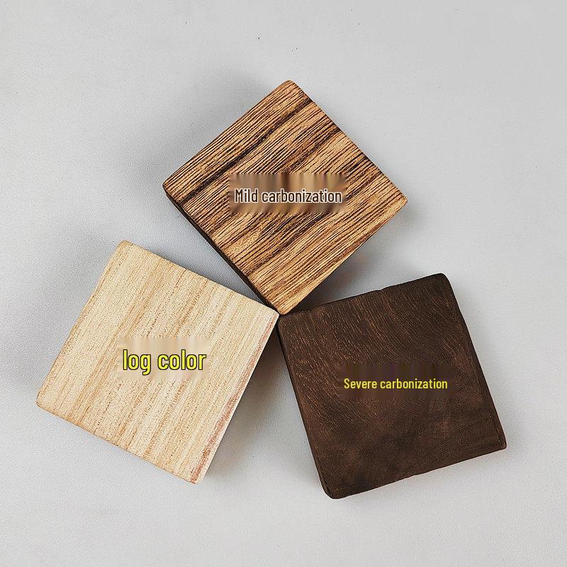 

Paulownia Solid Wood Square Board Base - DIY Model Base & Photography Prop Natural Color - 9mm - 10x10cm 5pcs