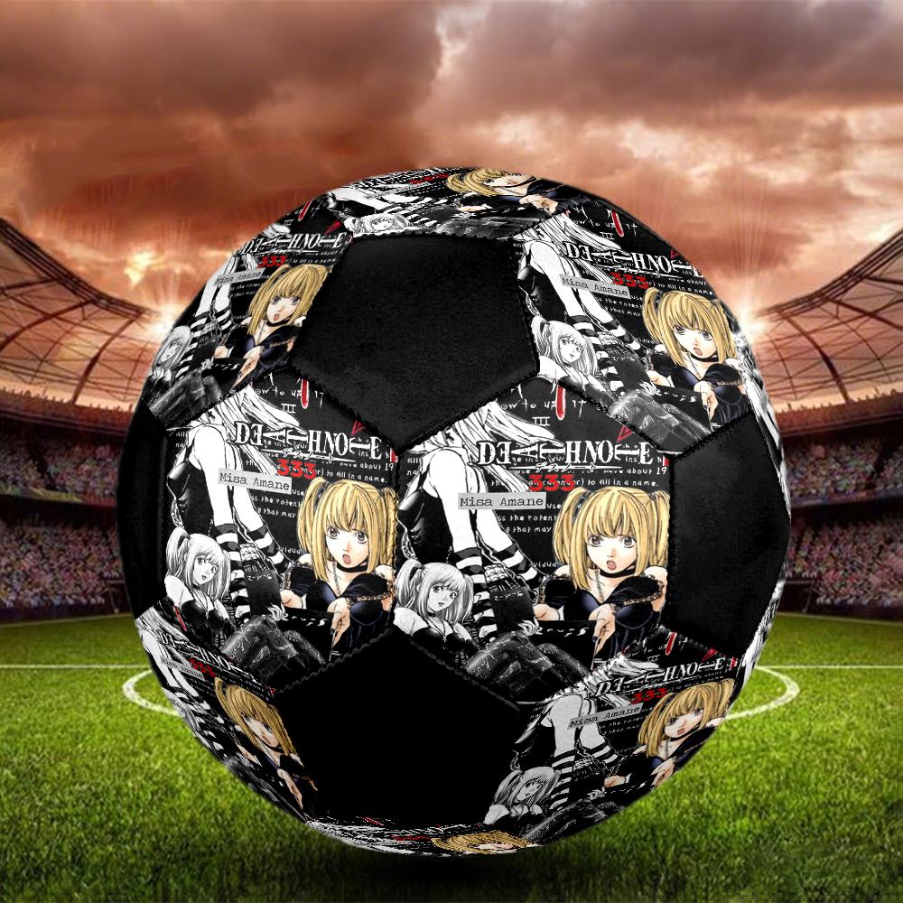 Soccer Ball Colorful Machine Stitched PVC Size 5 Team Training Competition Ready Durable High-Bounce Cool Sports Gift