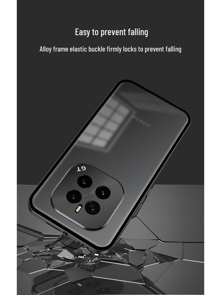 Metal Bumper Frosted Phone Case for Honor GT Pro