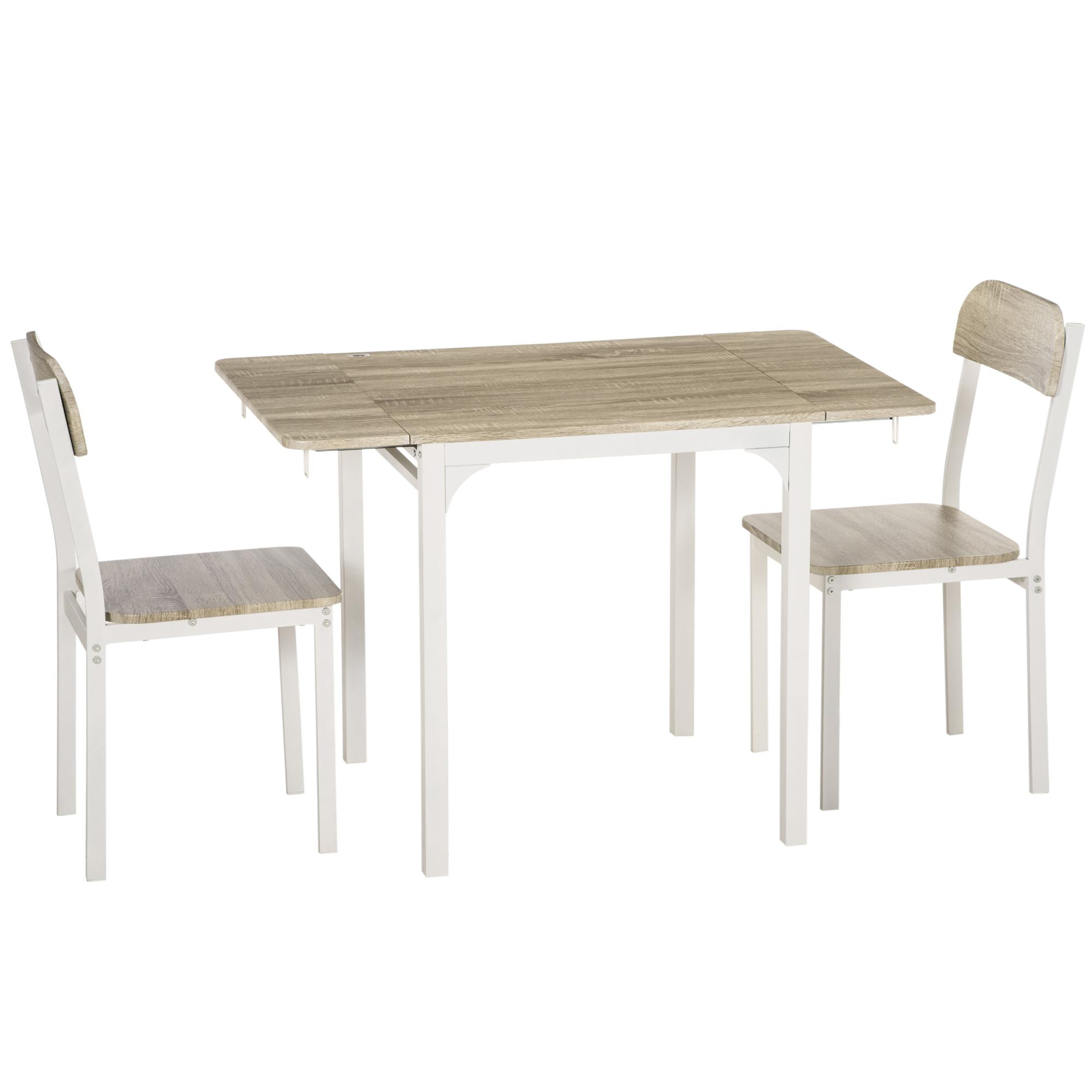 2-Piece Seating Set, Foldable Dining Table