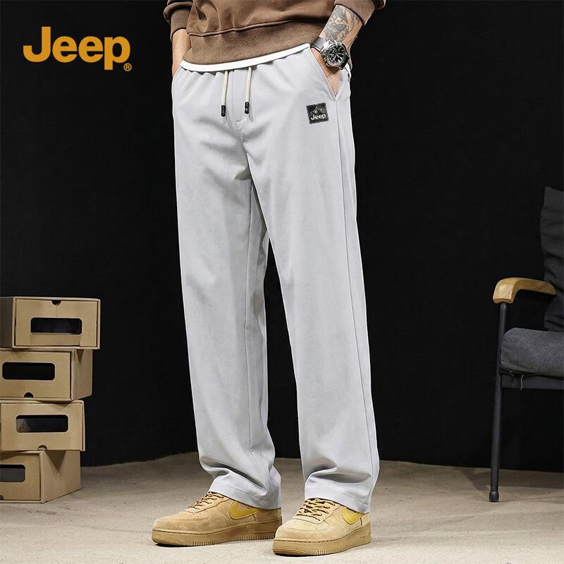 JEEP Men s Summer Loose Straight-Leg Casual Trousers L