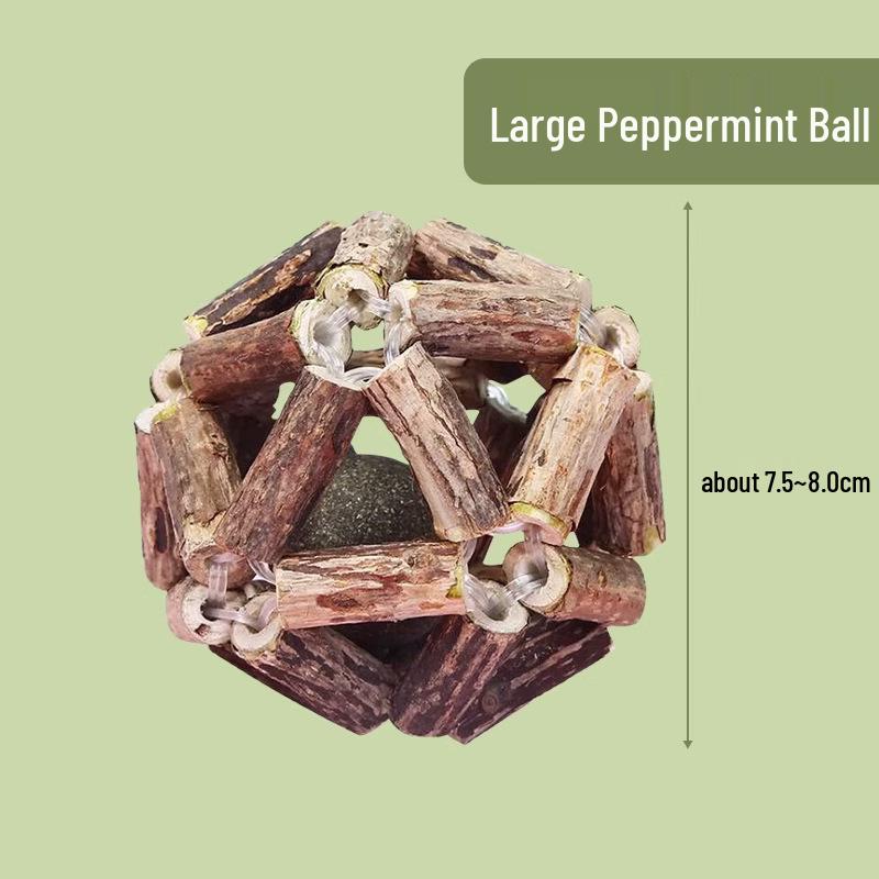 Wood-Flavored Catnip Balls & Teasers: Chew-Resistant Toys and Teeth Cleaning Sticks for Kittens