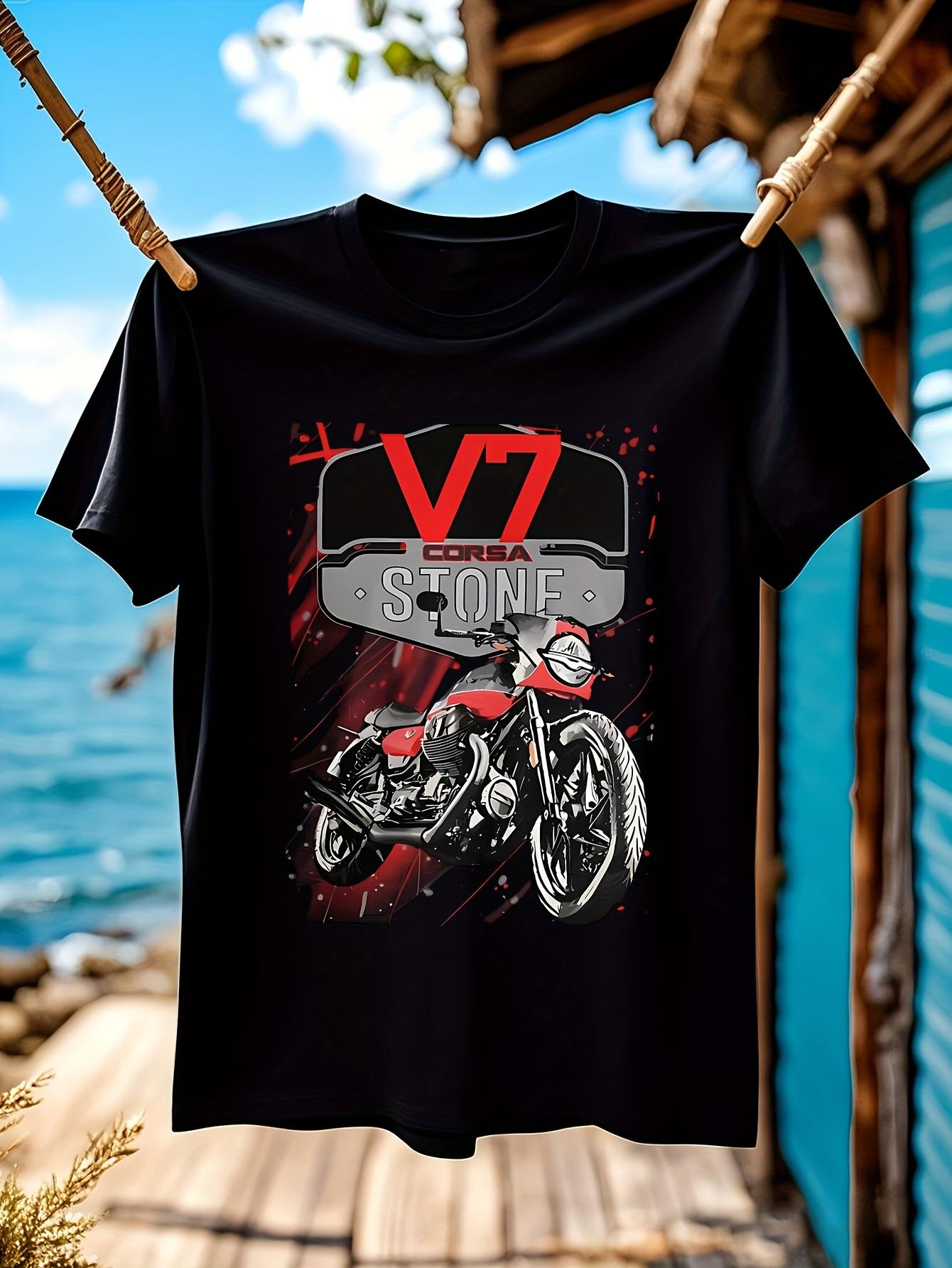 Vintage Motorcycle Tshirt Motorcycle Graphic Tshirt - Des... XL