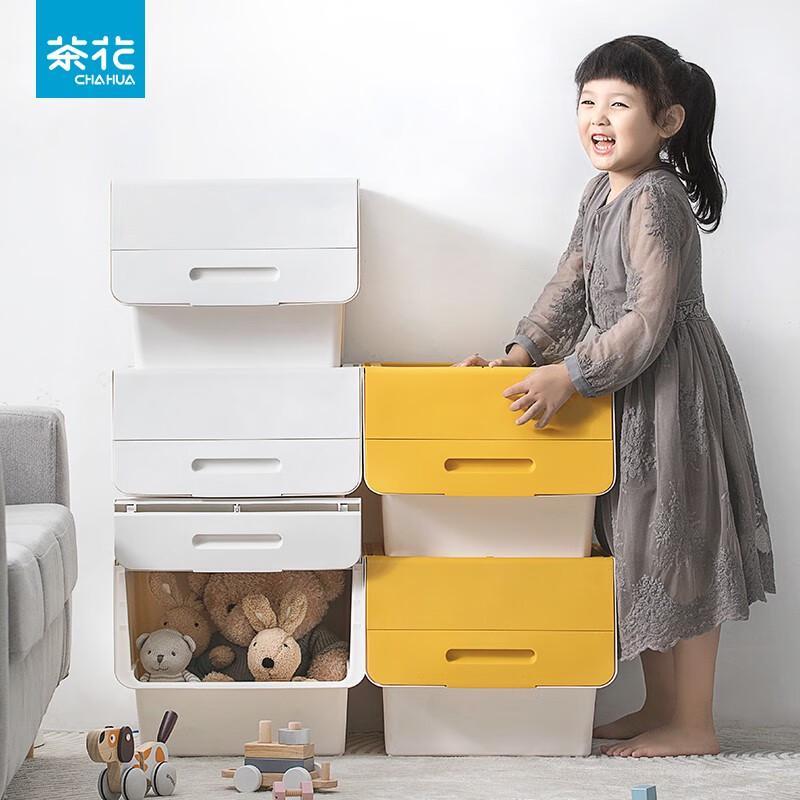 Stackable Slanted Opening Plastic Storage Box
