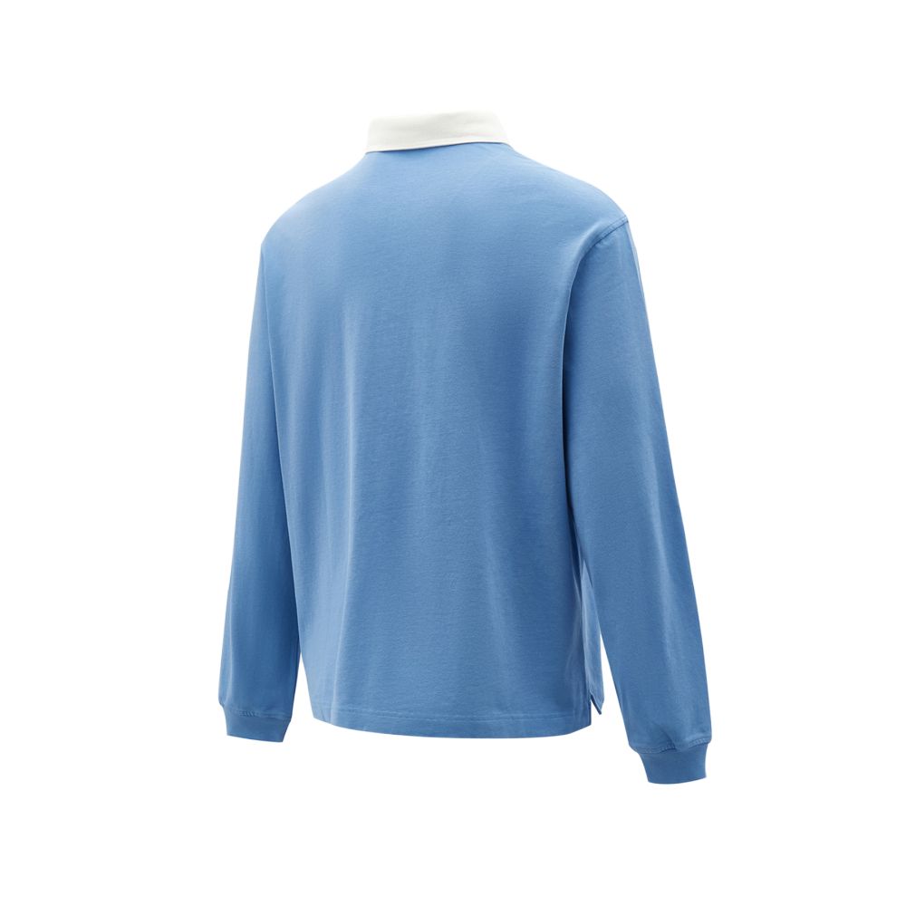 Jordan Como M J Fl T Ess Camiseta de Rugby Bloque de Color Jersey Manga Larga Camisa Polo Hombre tops IM9149-489