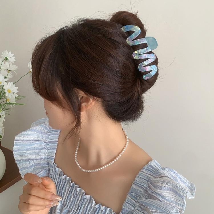 Modern Nacreous Hair Claw Clip Lightweight Design For Active Lifestyles Women Men