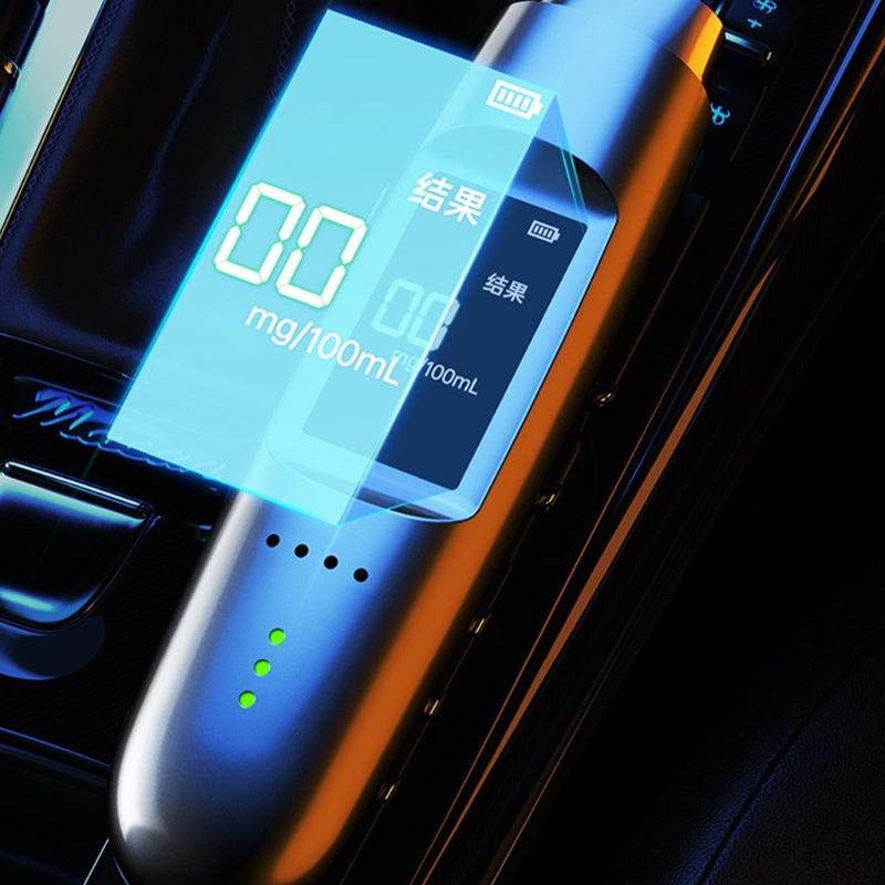 Compact Alcoholic Tester Featuring Fast Non Contact Detection USB Charging for Easy Alcoholic Testing Portable Breathalyzer